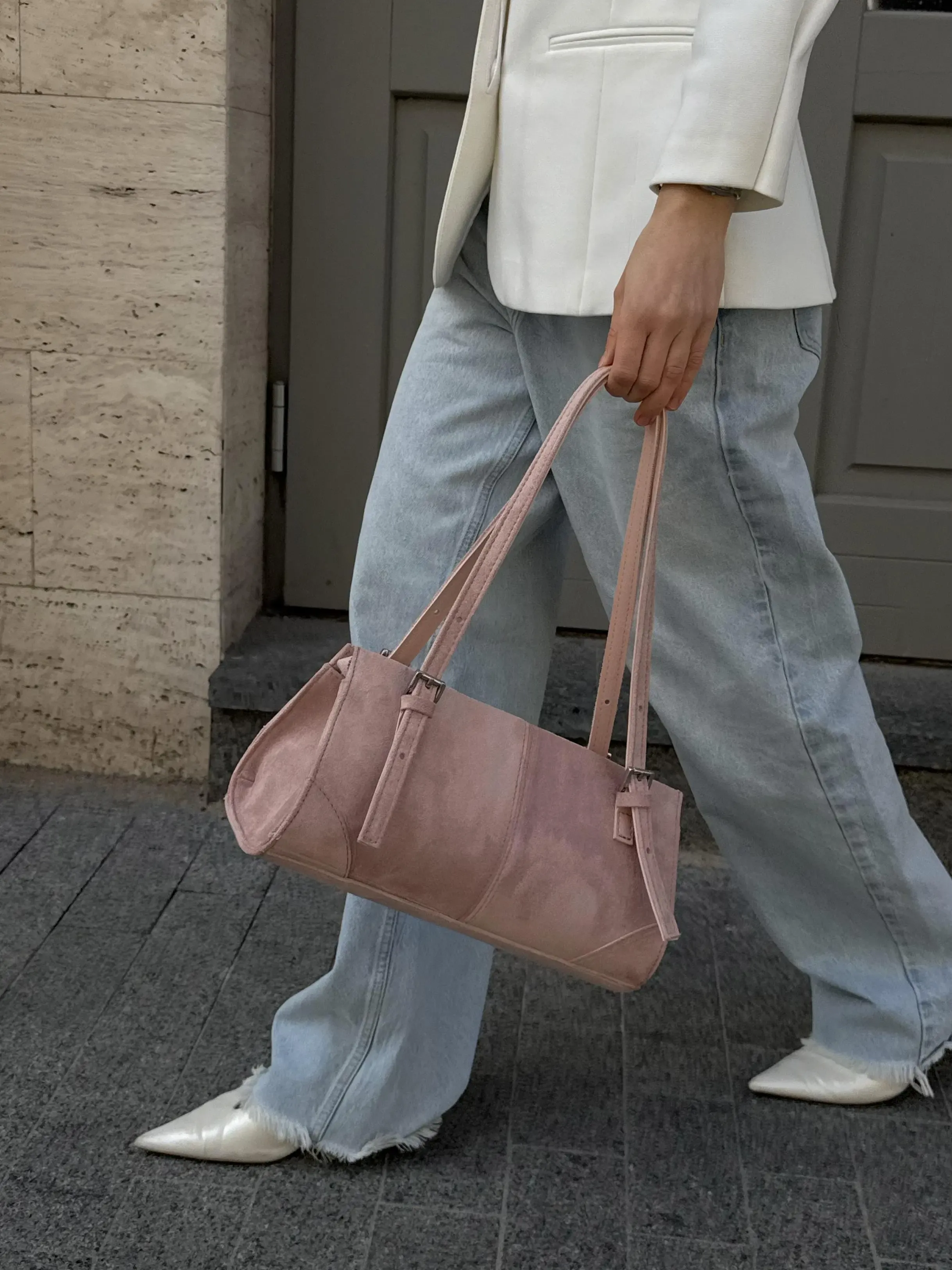 MIRA BAG SUEDE PINK